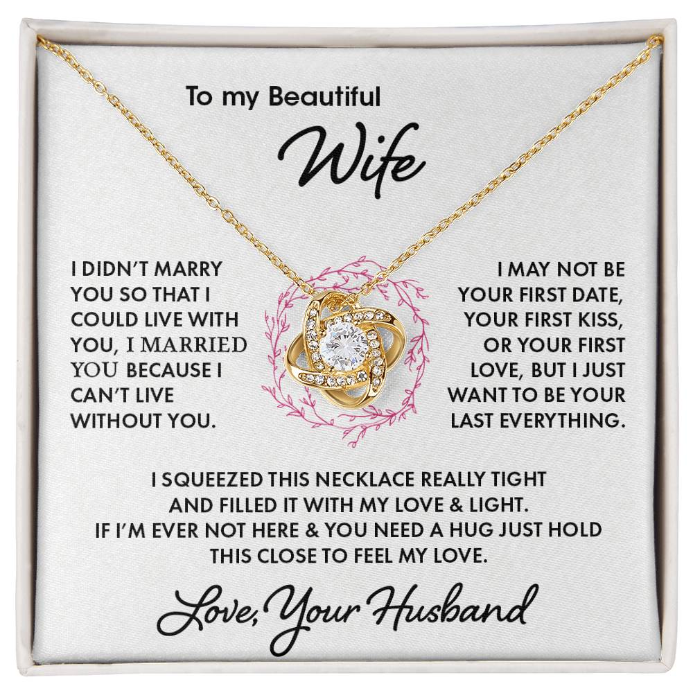 To My Wife | Love Knot Necklace