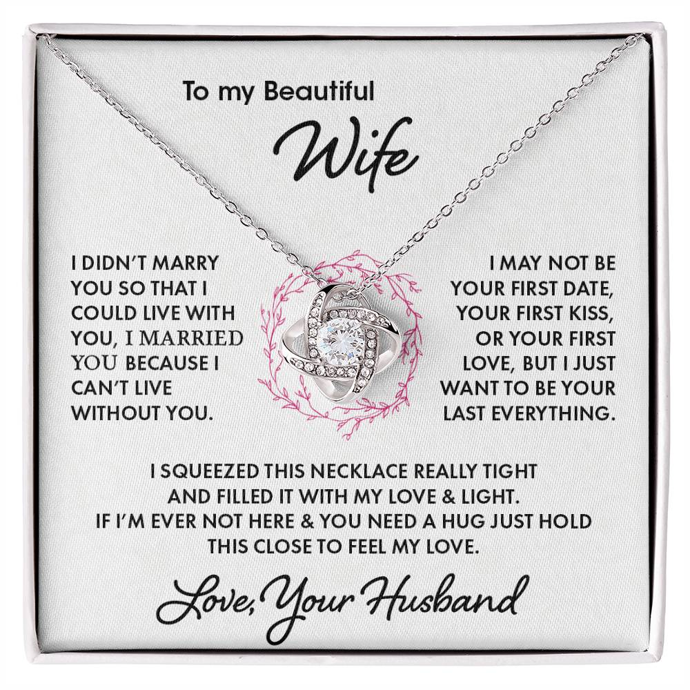 To My Wife | Love Knot Necklace