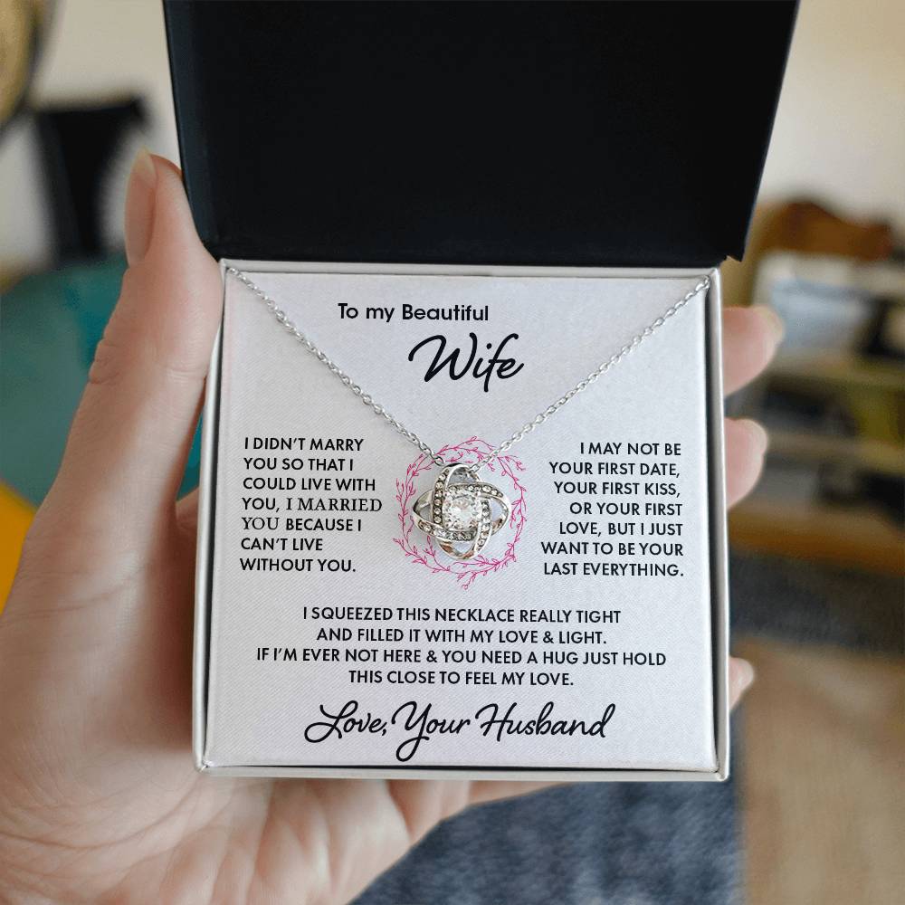 To My Wife | Love Knot Necklace