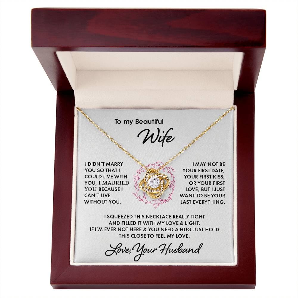 To My Wife | Love Knot Necklace