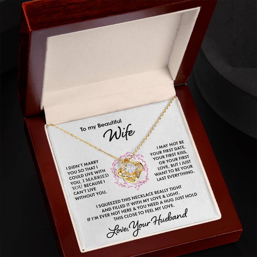 To My Wife | Love Knot Necklace