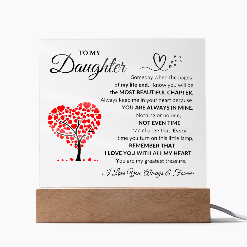 To My Daughter | Acrylic Plaque
