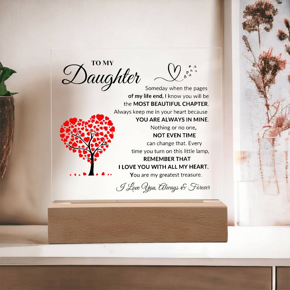 To My Daughter | Acrylic Plaque