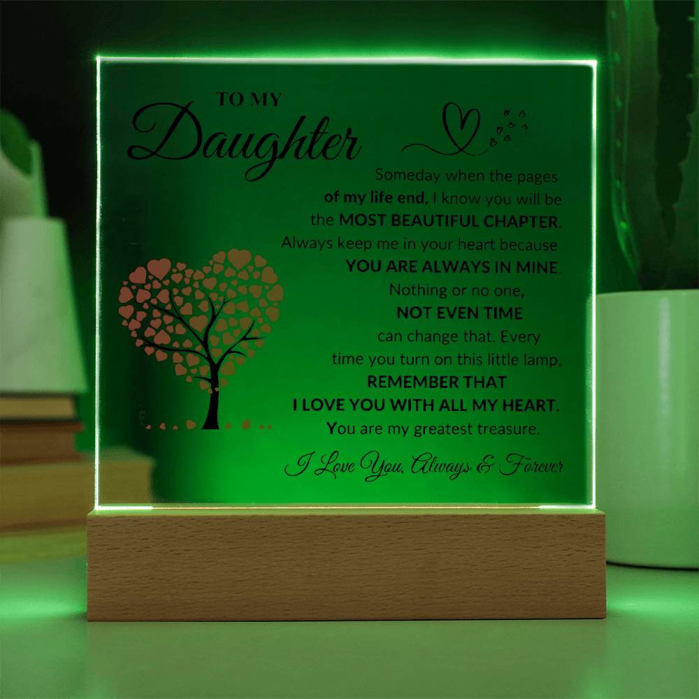 To My Daughter | Acrylic Plaque