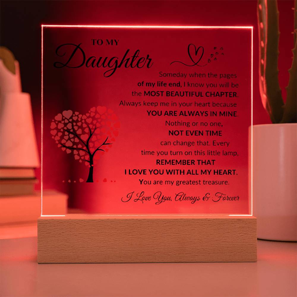 To My Daughter | Acrylic Plaque