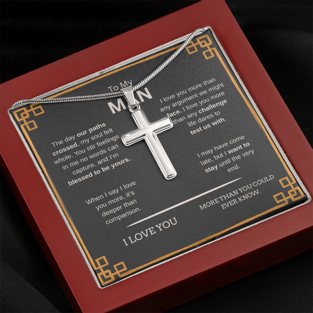 To My Man | Cross Snake Chain