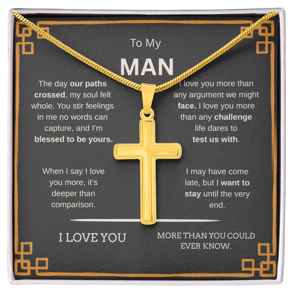 To My Man | Cross Snake Chain