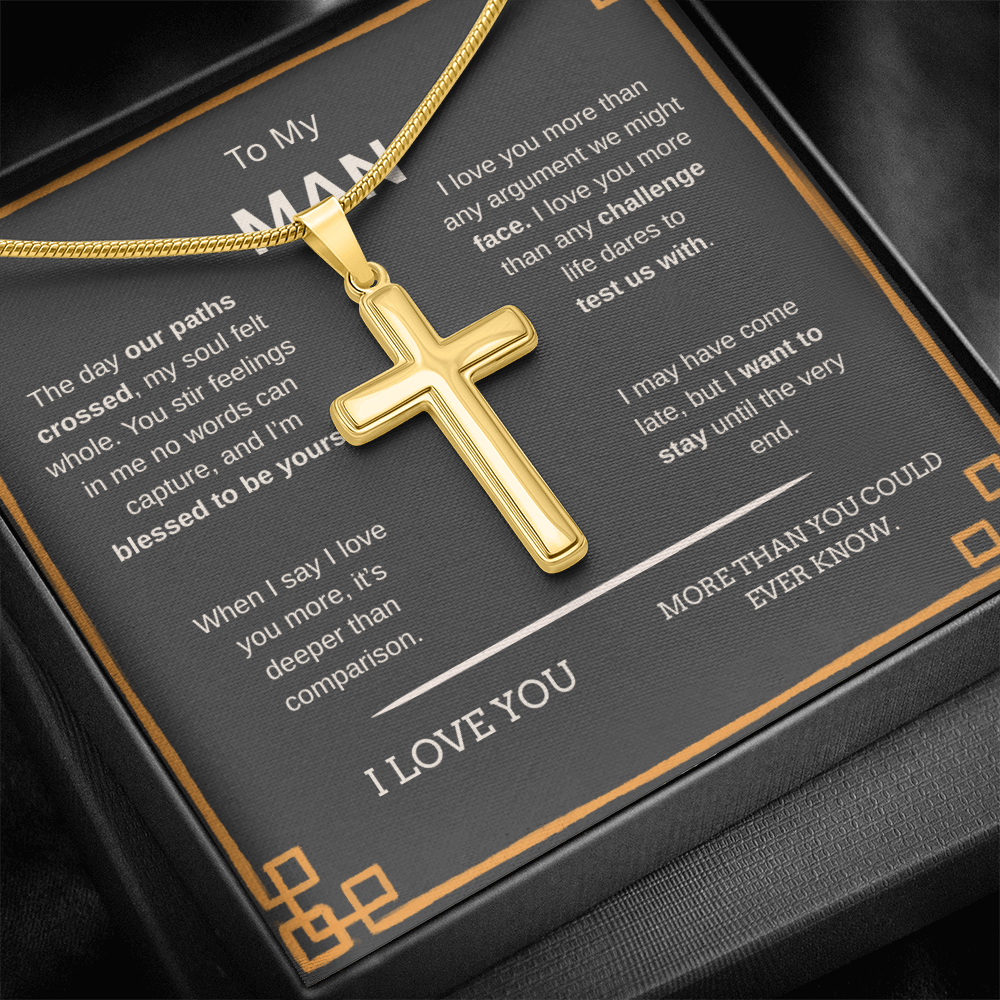 To My Man | Cross Snake Chain