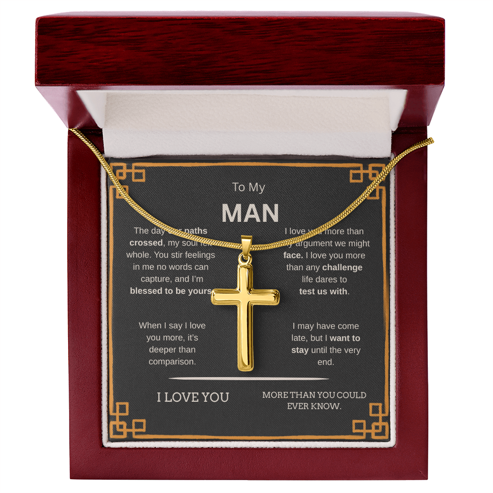 To My Man | Cross Snake Chain