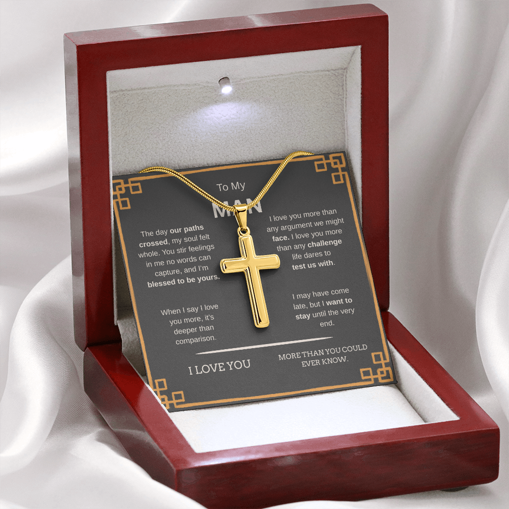 To My Man | Cross Snake Chain
