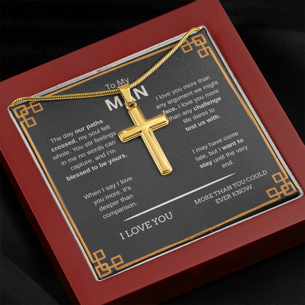 To My Man | Cross Snake Chain