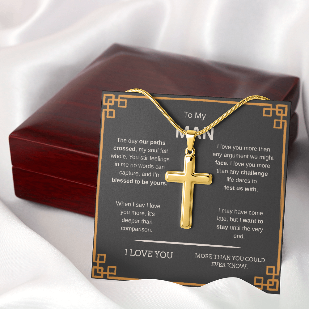 To My Man | Cross Snake Chain