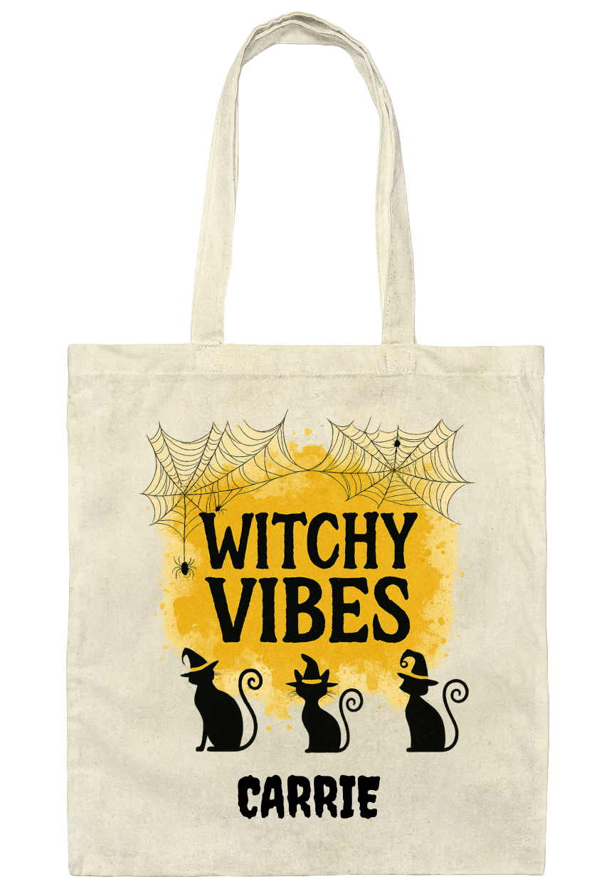 Personalized Halloween Treat-or-Treat Bag | Custom Name Tote