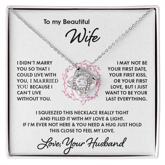 To My Wife | Love Knot Necklace