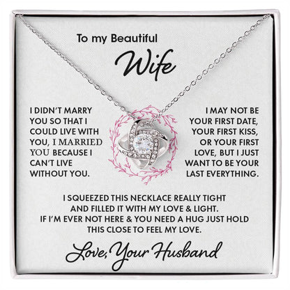 To My Wife | Love Knot Necklace