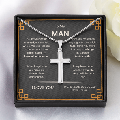 To My Man | Cross Snake Chain