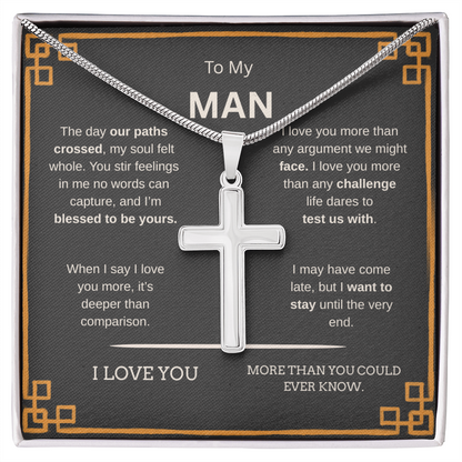 To My Man | Cross Snake Chain