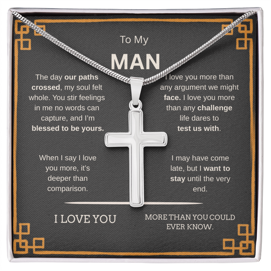 To My Man | Cross Snake Chain