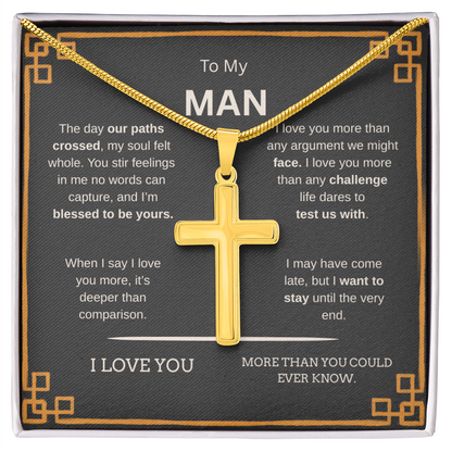 To My Man | Cross Snake Chain