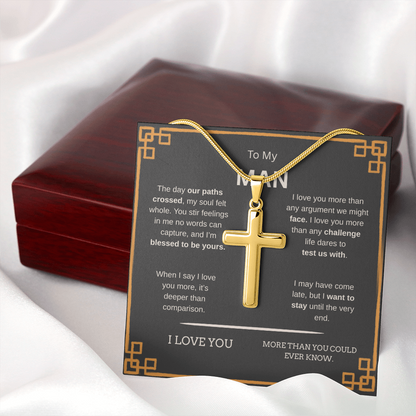To My Man | Cross Snake Chain