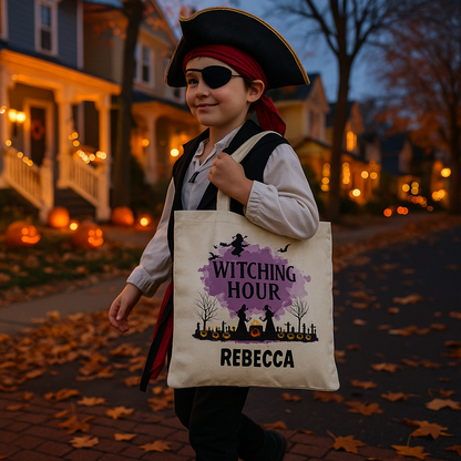 Personalized Halloween Treat-or-Treat Bag | Custom Name Tote
